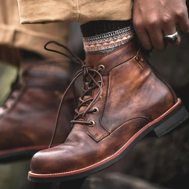 Olly | Langlebige braune Lederschuhe zum Schnüren-Becker Boutique