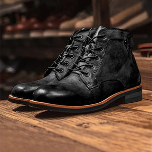 Olly | Langlebige braune Lederschuhe zum Schnüren-Schwarz-38-Becker Boutique