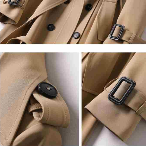 Damen Trenchcoat Lang | Wasserabweisend