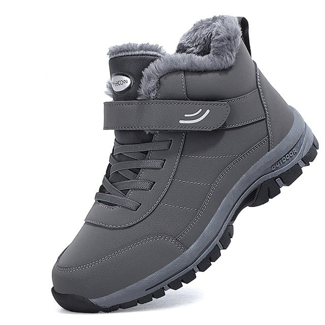 Men's winter boots | with non-slip sole | lined with faux fur