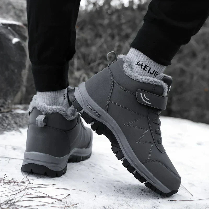 Men's winter boots | with non-slip sole | lined with faux fur