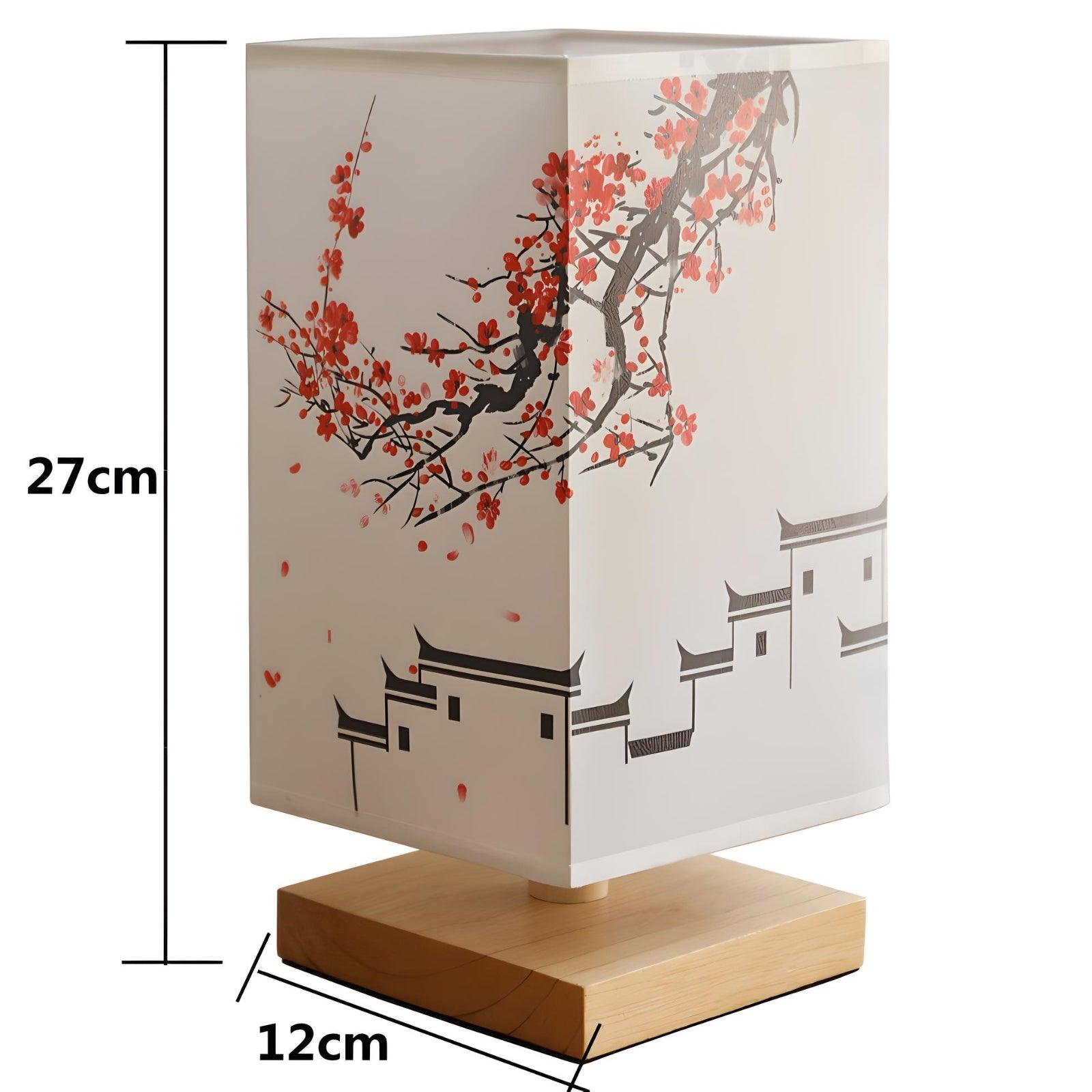 Osaka Lamp | Dimmbare Square Tischlampe Japanischer Stil-Becker Boutique