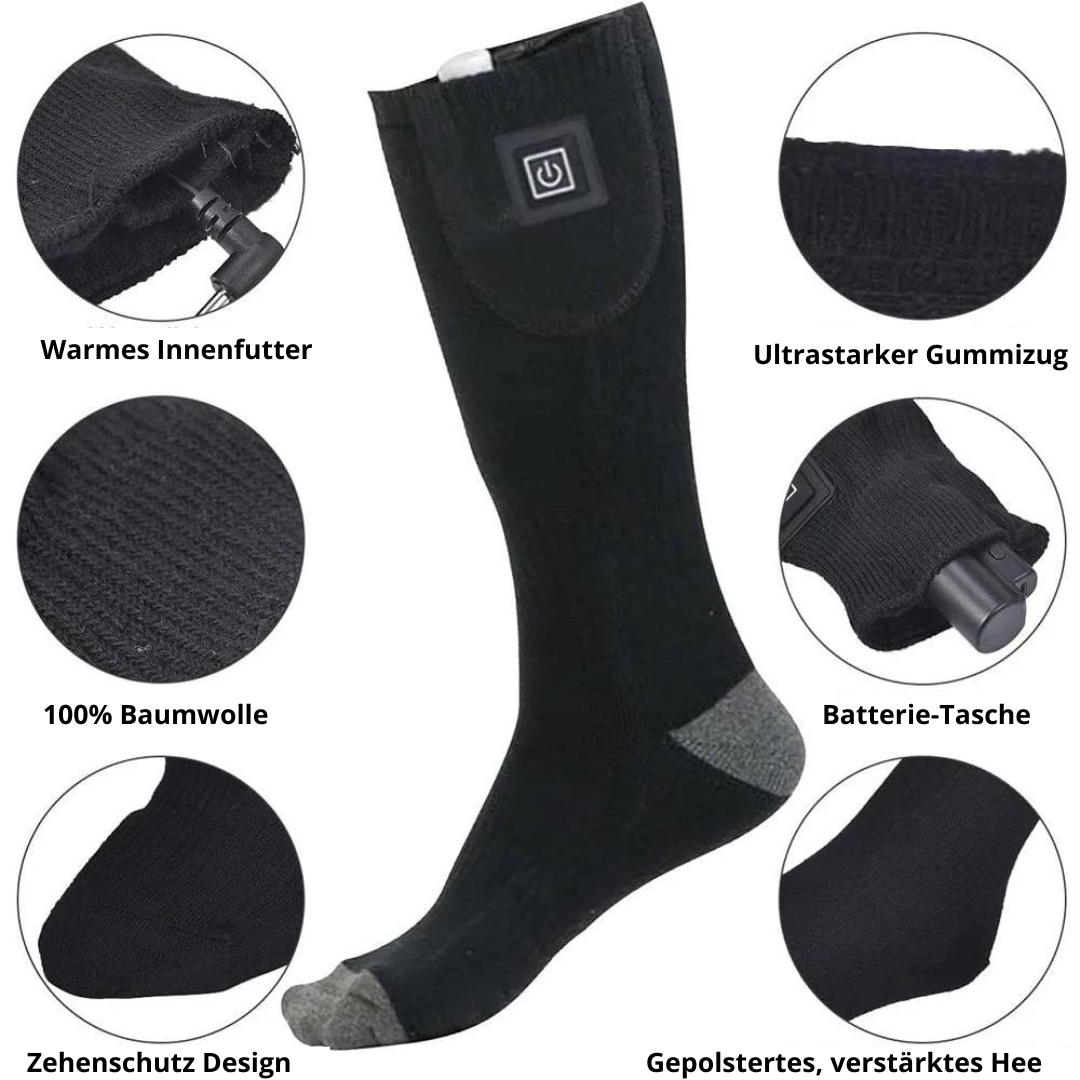 SnuggSocks | Beheizte Socken mit einstellbarer Temperatur im Freien