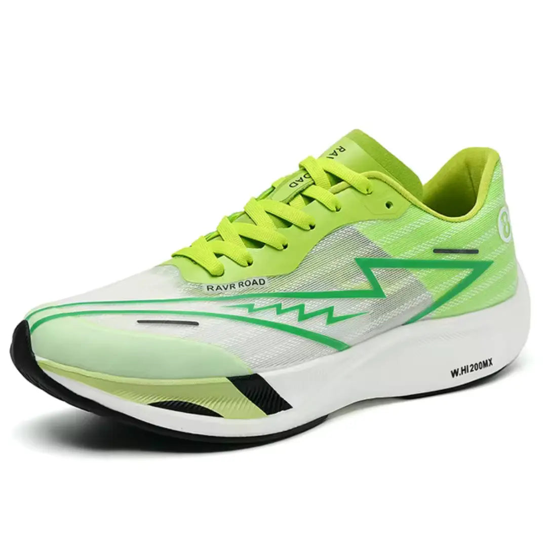 Pace Carbon | Laufschuhe - Hochleistung bei Marathon und Training-Weiß / Grün-36-Becker Boutique