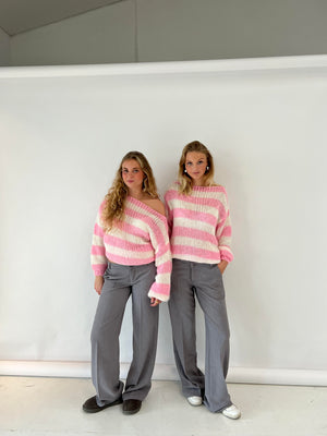 Pluun | Gemütlicher gestreifter Pullover-Becker Boutique