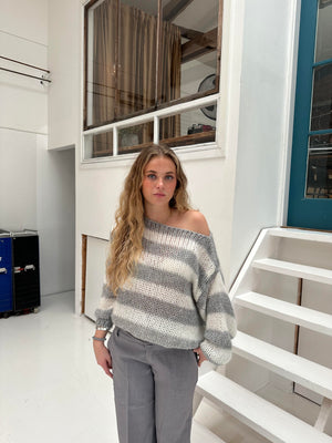 Pluun | Gemütlicher gestreifter Pullover-Becker Boutique