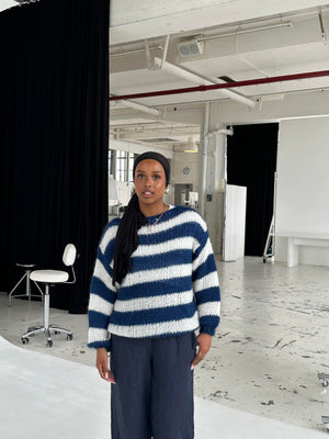 Pluun | Gemütlicher gestreifter Pullover-Becker Boutique