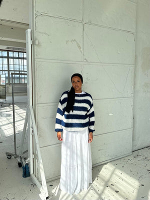 Pluun | Gemütlicher gestreifter Pullover-Becker Boutique