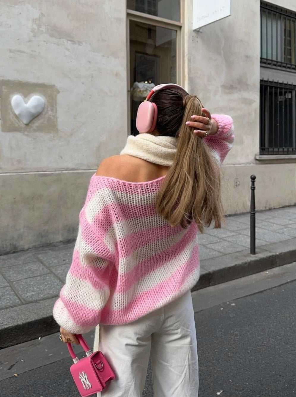 Pluun | Gemütlicher gestreifter Pullover-Becker Boutique