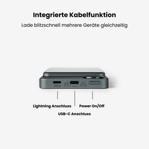 PowerCharge | Nano Magsafe Powerbank für iphone und QI-kompatibel-Becker Boutique