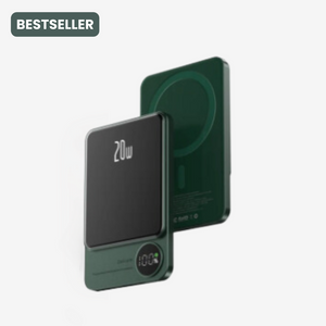 PowerCharge | Nano Magsafe Powerbank für iphone und QI-kompatibel-Grün-Becker Boutique