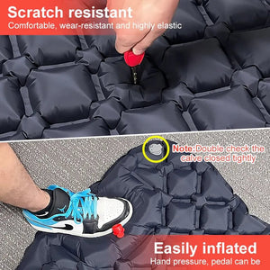 Quick Mattress | Outdoor Camping Aufblasbare Matratze mit Kissen - Eingebaute Aufblasbare Pumpe-Becker Boutique
