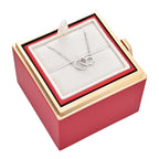 Rose| Rosenbox mit Halskette perfekt für den Valentinstag-Rot-Silber-Becker Boutique