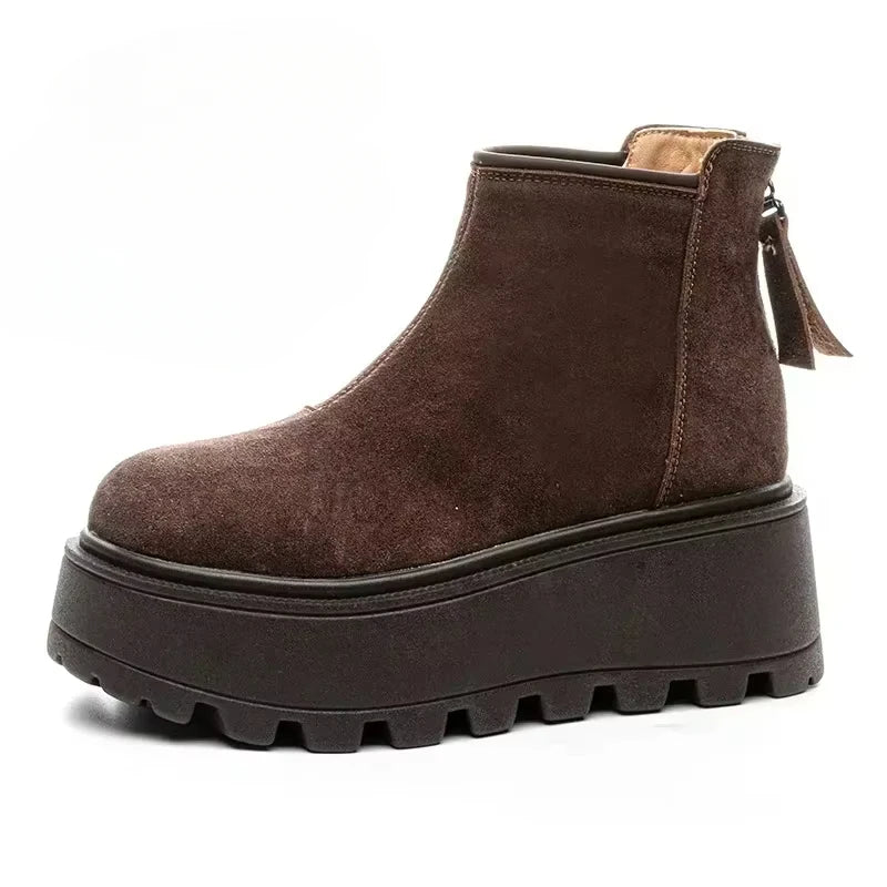 Damen Snowboots | Suede & Plateau