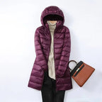 Women's Puffer Jacket | Lightweight Packable Down Jacket | Detachable Hood