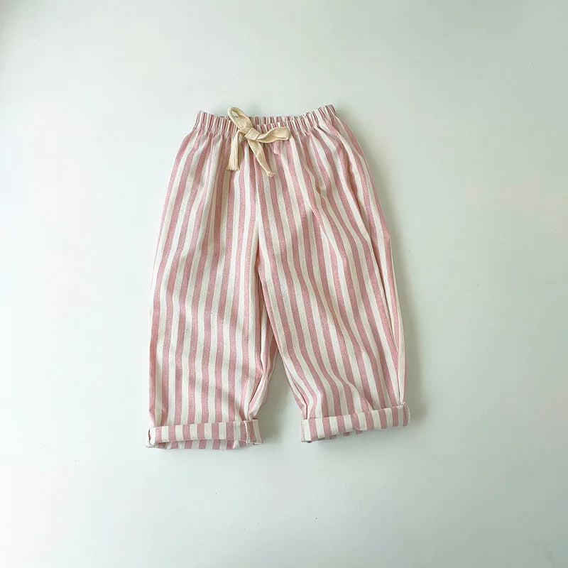 Kids Summer Pants | Striped Trousers Boys & Girls