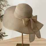 Alinne | Straw summer hat with a wide brim