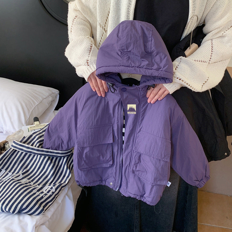 Kids Hooded Jacket | Windproof Transitional Jacket