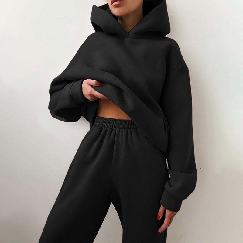 Damen Jogginganzug mit Kapuze