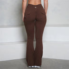 Damen Sportleggings | Flared mit Scrunch & Gesäßtaschen