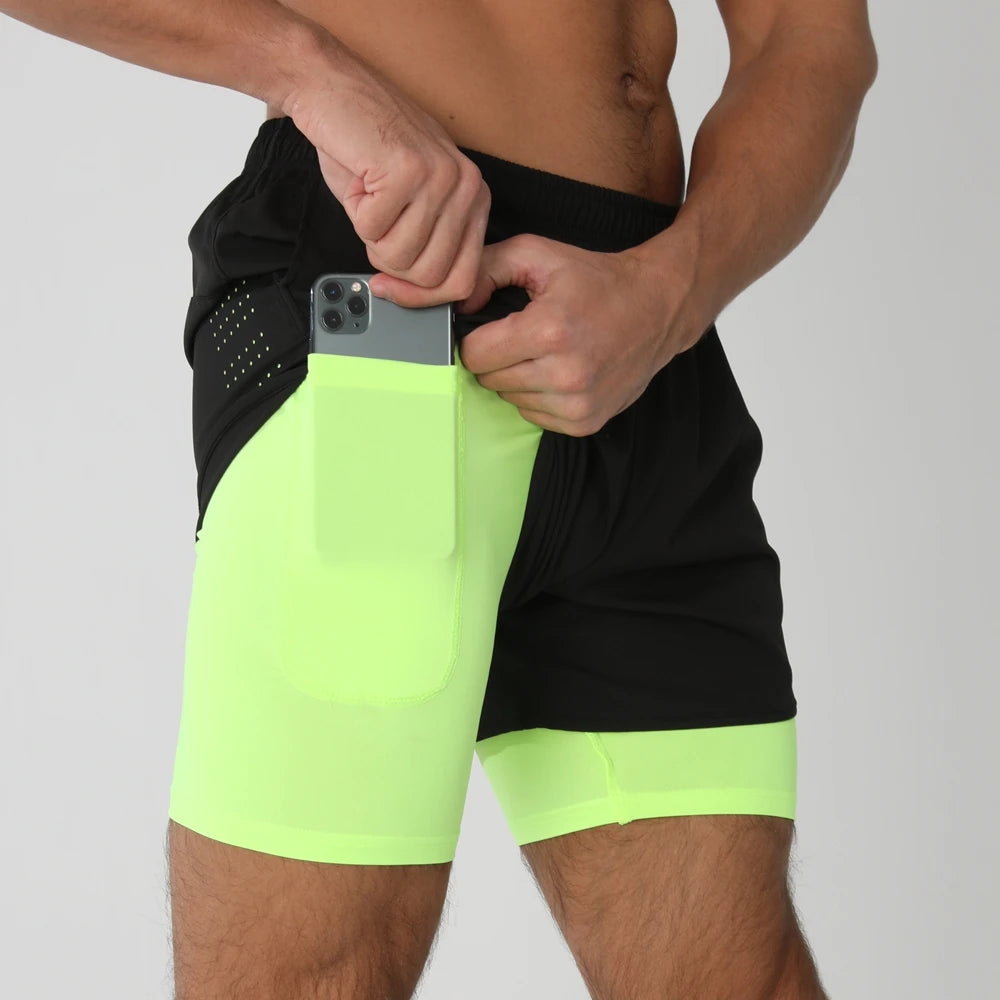 Herren Kurze Sporthose 2-in-1 | Fitness