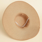 Alinne | Straw summer hat with a wide brim