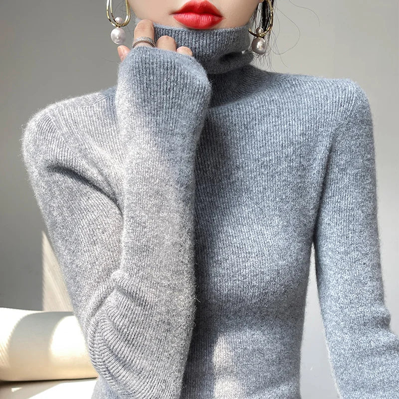 Women's turtleneck sweater | Slim fit