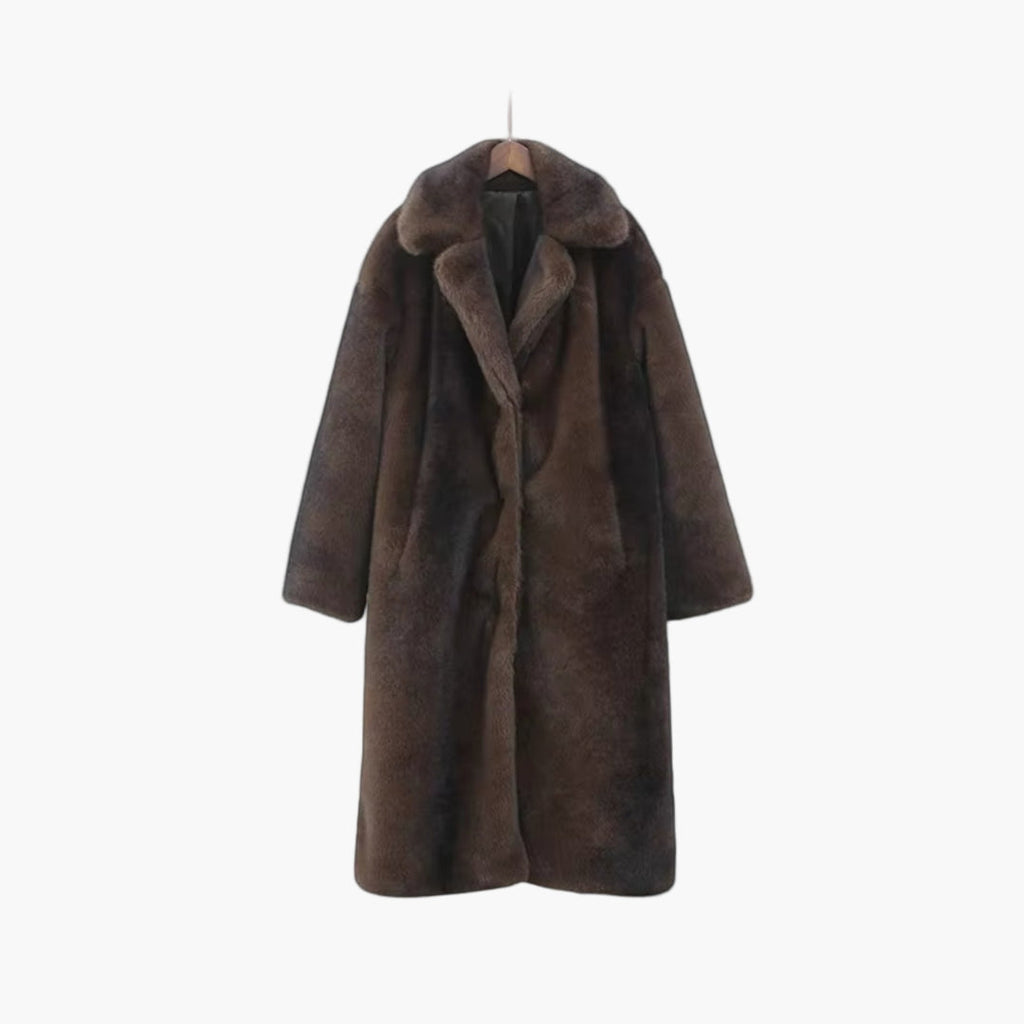 Damen Kunstfellmantel | Lang & Warm