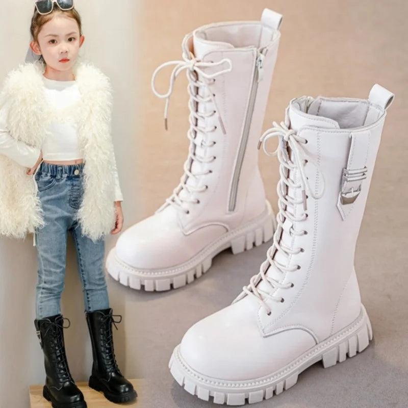 Girls' Boots | Round Toe & Thick Sole