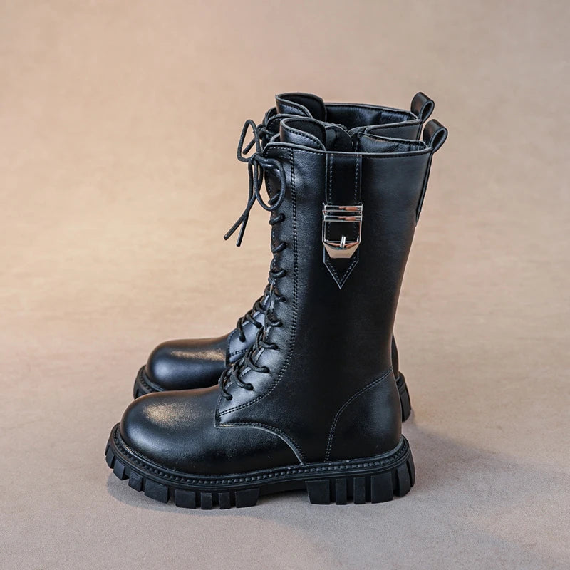 Girls' Boots | Round Toe & Thick Sole