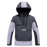 Ski jacket with hood and half zipper | Snowboard