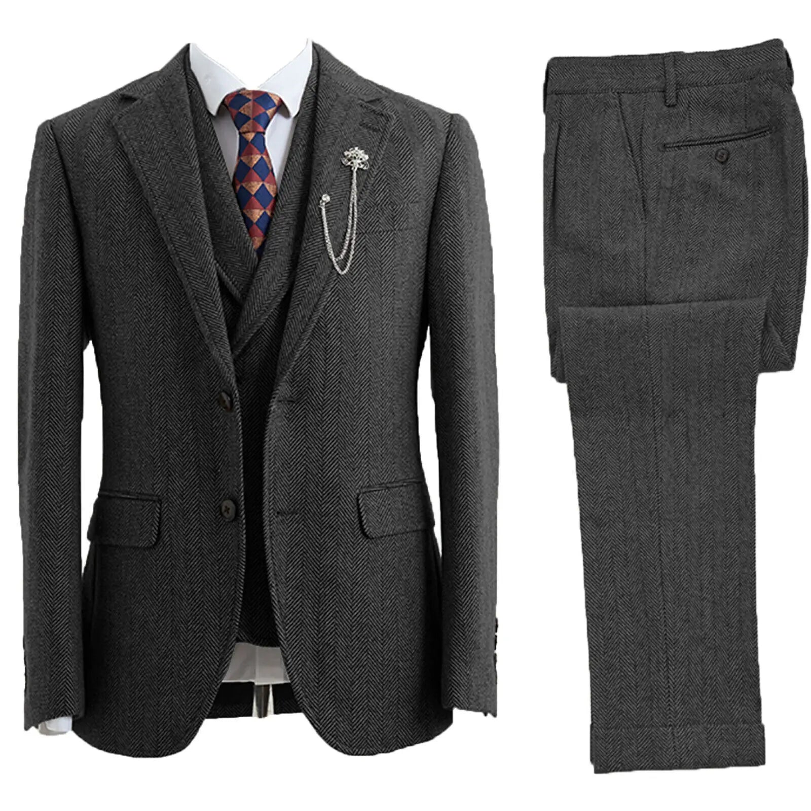 Herren Tweed Anzug | Hochzeitgast 3-teilig