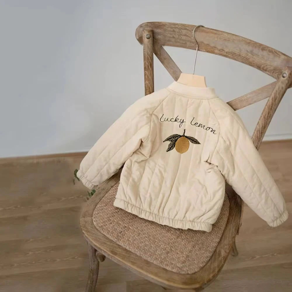 Kids' bomber jacket | With fleece lining & print