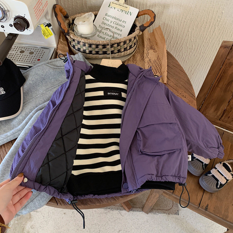 Kids Hooded Jacket | Windproof Transitional Jacket