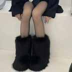 Damen Stiefel Winter | Flauschig & Y2K Stil