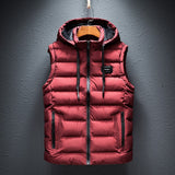 Men's Sleeveless Winter Vest | With Hood