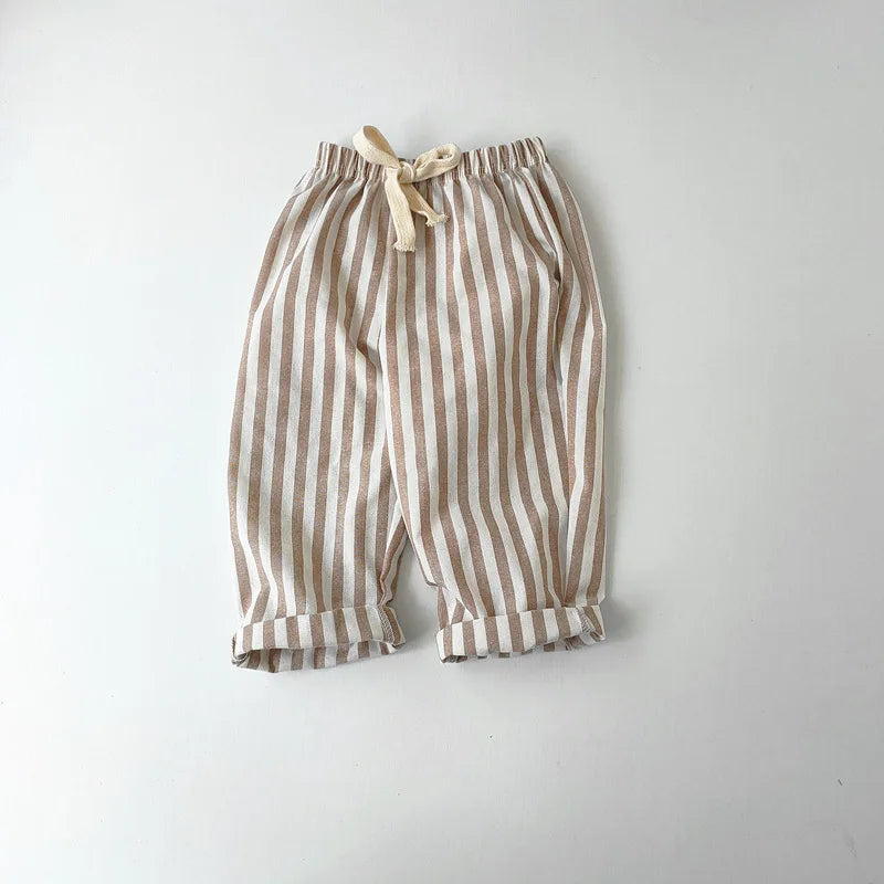 Kids Summer Pants | Striped Trousers Boys & Girls