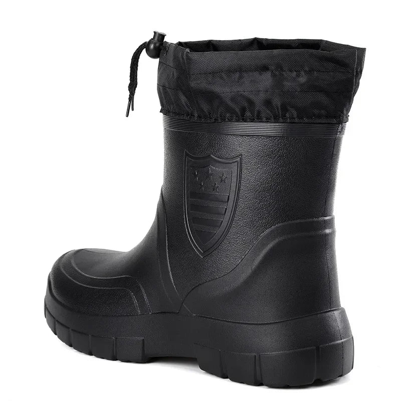 Gummistiefel Herren | Schwarz & Gefüttert