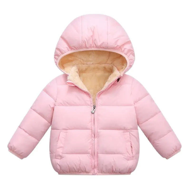 Baby & Kinder Winterjacke | Warm Gefüttert mit Fleece & Kapuze