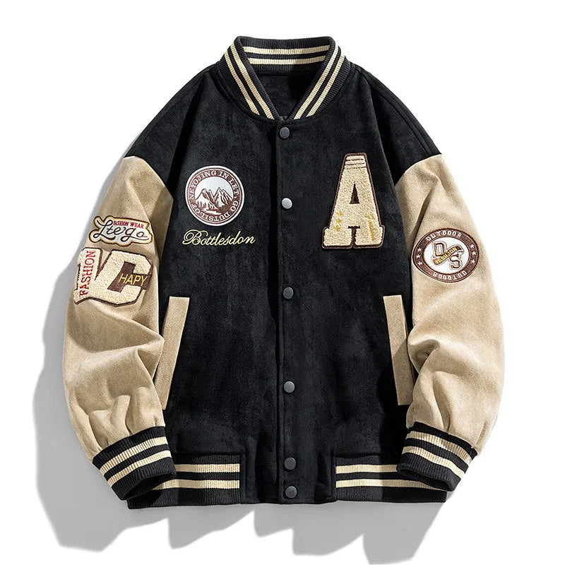 Men's College Jacket | Embroidered & Trendy Bomber Jacket