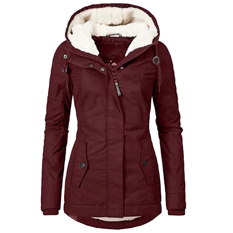 Damen Parka Winterjacke | Sherpa Gefüttert & Warm