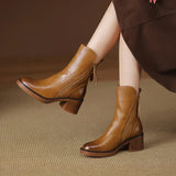Ankle boots women | Leather look