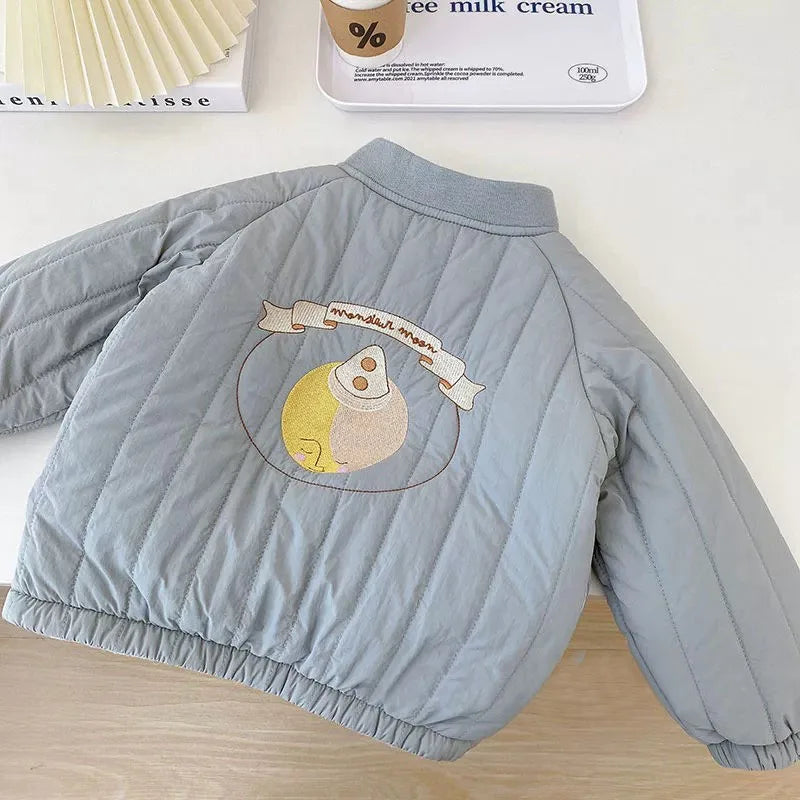 Kids' bomber jacket | With fleece lining & print