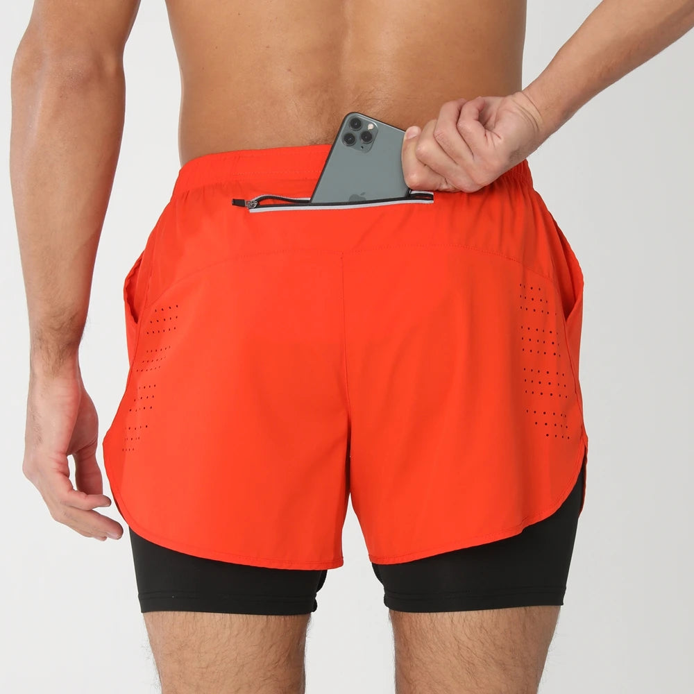 Herren Kurze Sporthose 2-in-1 | Fitness
