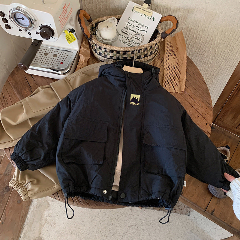 Kids Hooded Jacket | Windproof Transitional Jacket