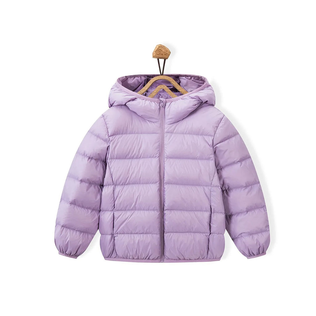 Kids Quilted Jacket with Hood | Lightweight