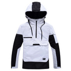 Ski jacket with hood and half zipper | Snowboard