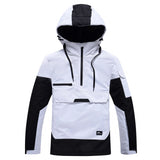 Ski jacket with hood and half zipper | Snowboard