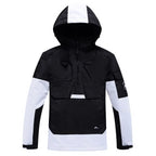 Ski jacket with hood and half zipper | Snowboard