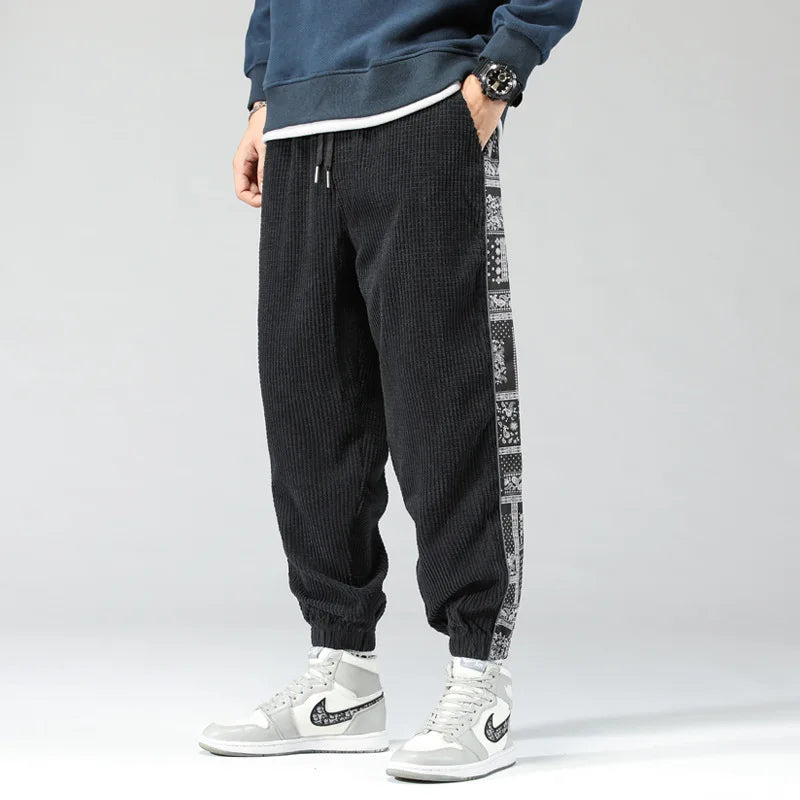Herren Trendy Cordhose | mit Print